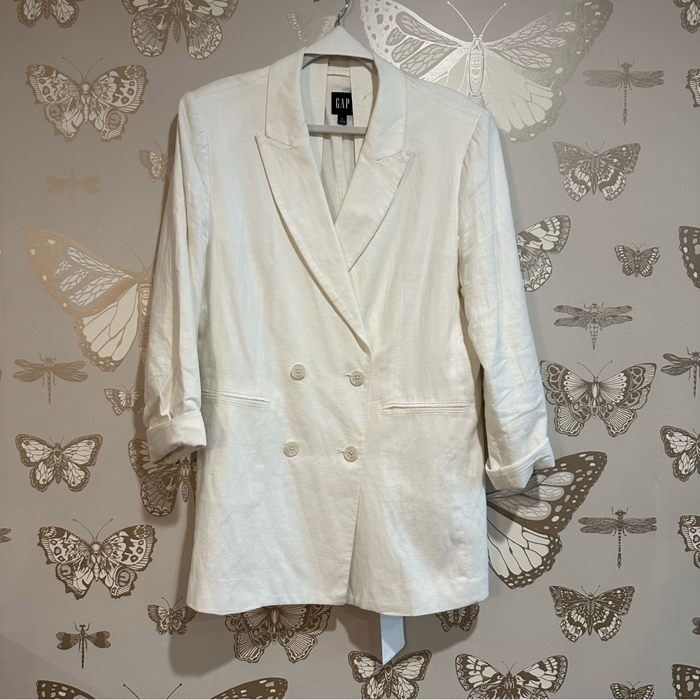 Gap White Linen Blazer - Picture 3 of 9